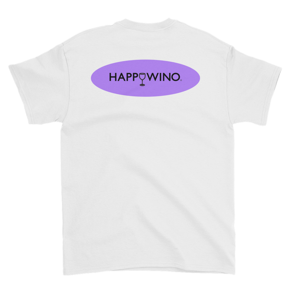 Pour Drink Repeat with Purple Oval Happy Wino Logo